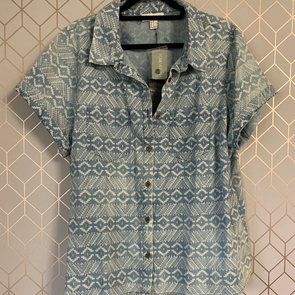 Aztec Button down